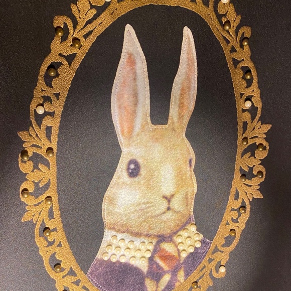 Black Long Sleeve blouse with Rabbit Design - Picture 5 of 7